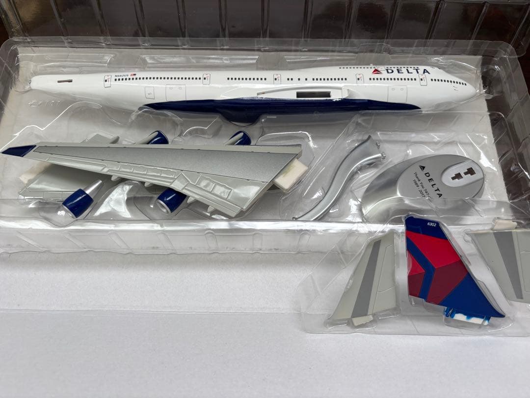 デルタ航空 モデルプレーン 747-400 THANK YOU