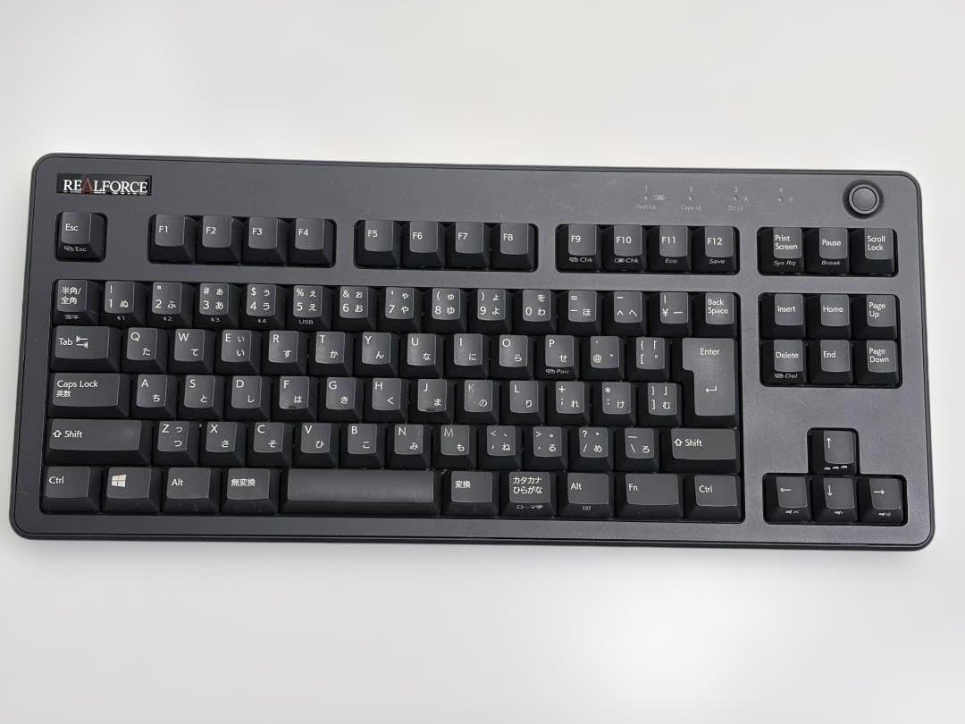 REALFORCE R3 R3HC13 30g／テンキーレス／本体のみ 東プレ REALFORCE R3のレビュー】静音で軽いタッチでタイピングできて