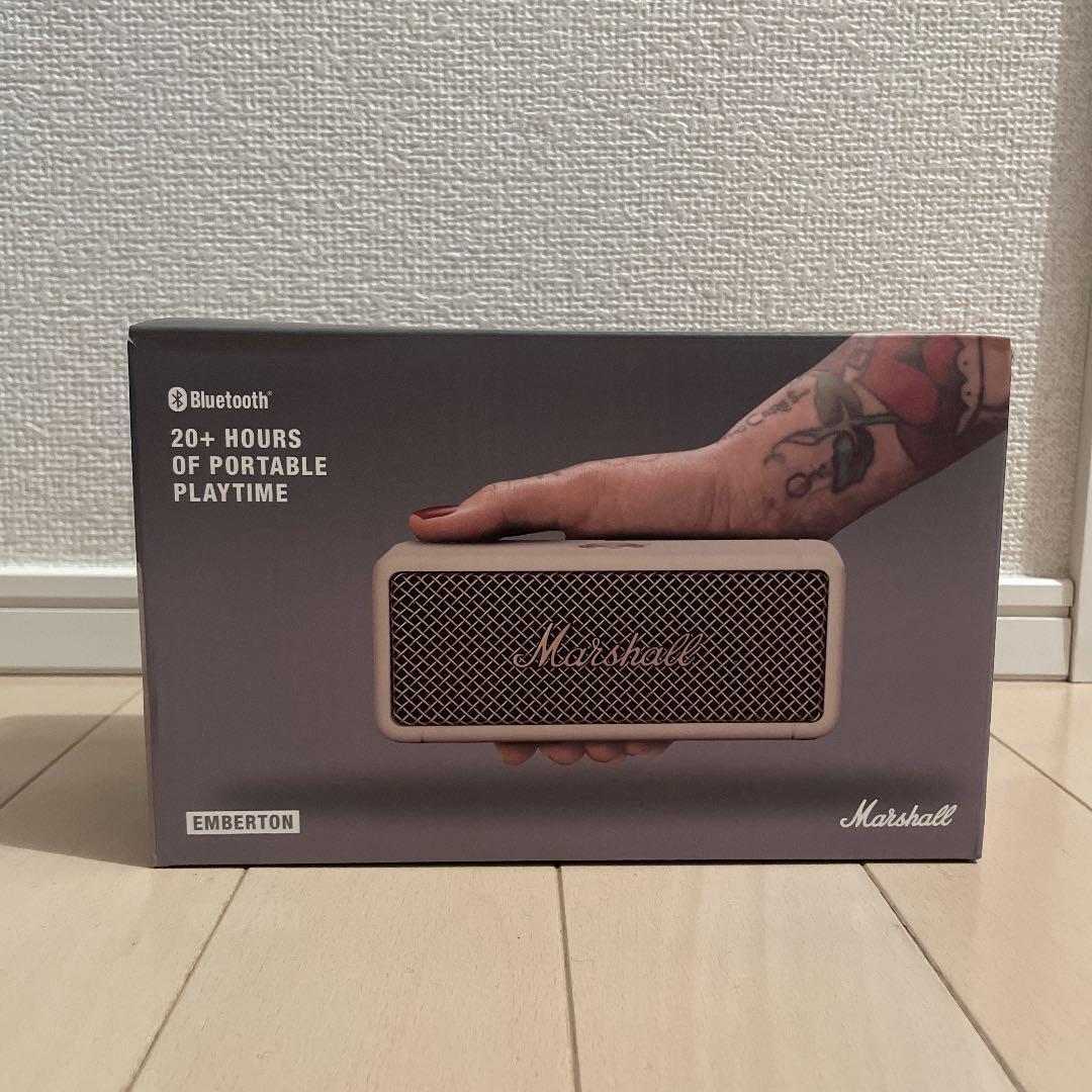 Marshall Emberton クリーム Marshall's Baby Emberton Speaker Now Comes In Two Cool New Shades