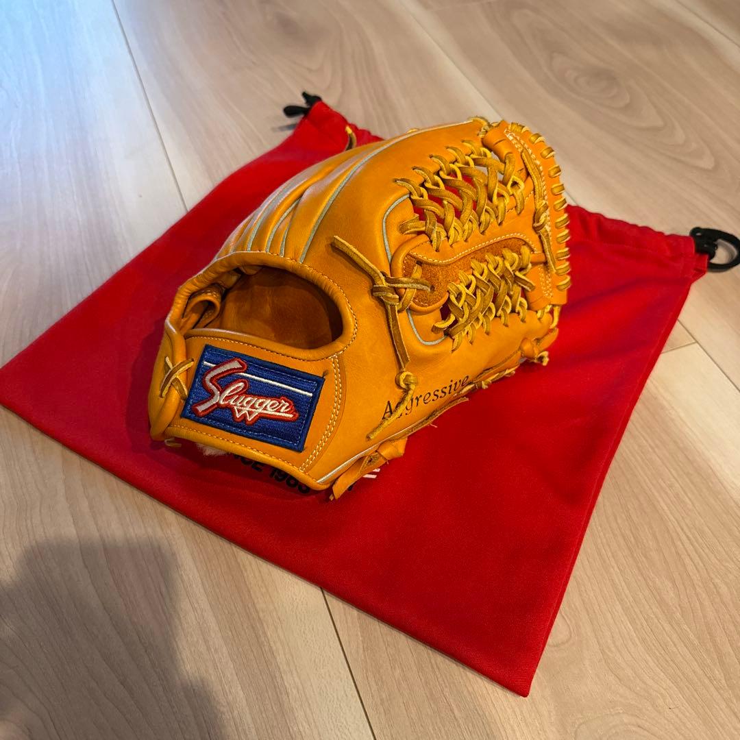 スラッガー 軟式グローブ オレンジ 久保田スラッガー 軟式 グローブ 野球 内野手 KSN-24MS KSオレンジ