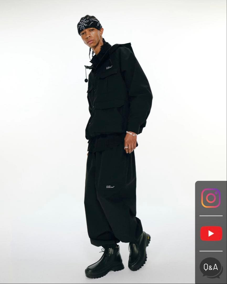 美品COOTIE T/C Weather Hooded Shell Jacket T/C Weather Hooded Shell Jacket【BLACK】｜COOTIE PRODUCTIONS