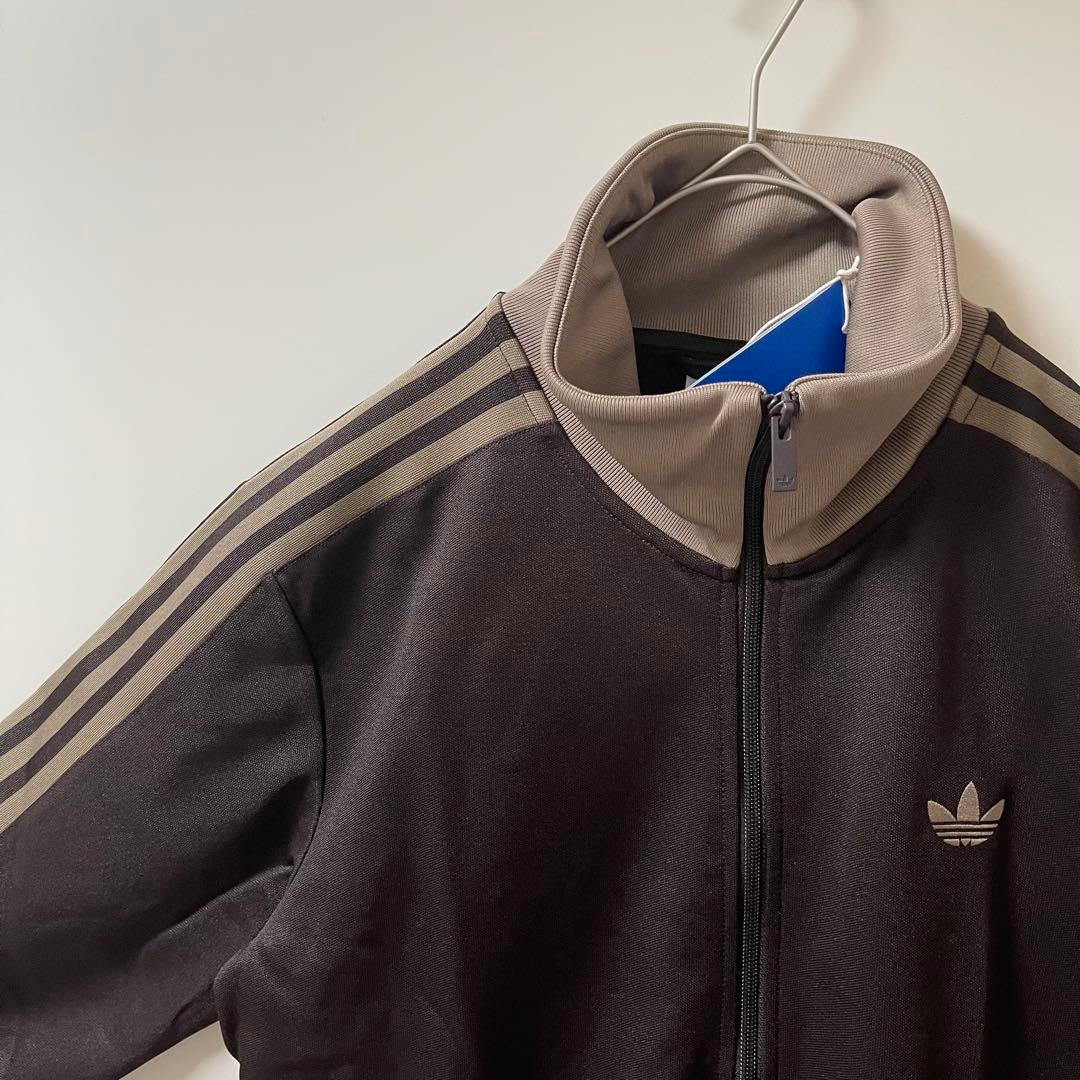 新品M】adidas アディカラー ブラウン ベロア トラックトップ 風早ゆう