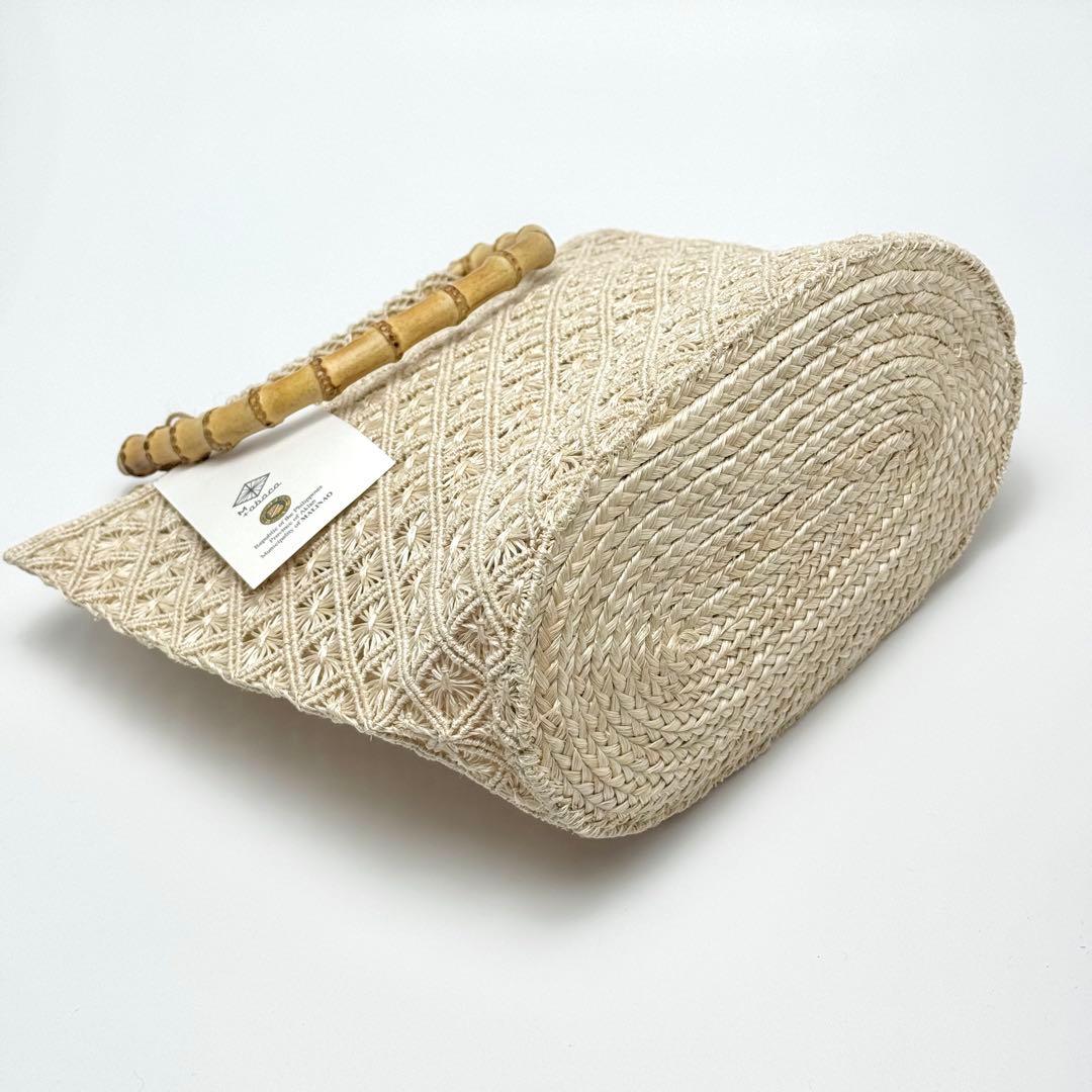 アバカ バンブーバッグ M+abaca 花繋ぎ 夏単衣 6600の通販はau PAY