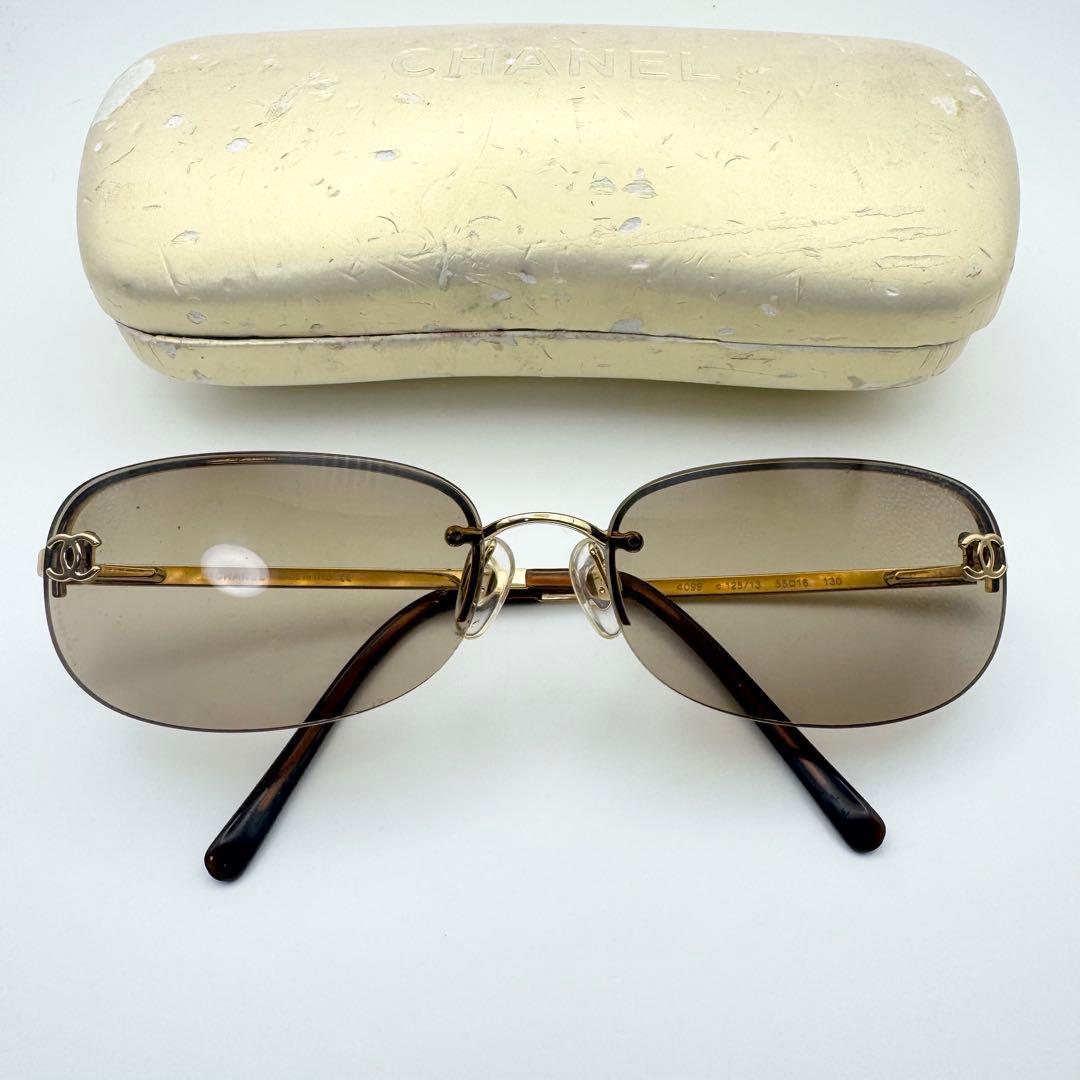 【美品】CHANEL シャネル サングラス ゴールド ココマーク ブラウン CHANEL シャネル サングラス ゴールド ココマーク ブラウン - メルカリ