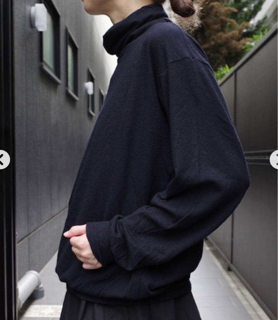 COMOLI ウール天竺 長袖タートルネック サイズ3 COMOLI “ウール天竺 長袖タートルネック” Color:CHARCOAL,NAVY Price