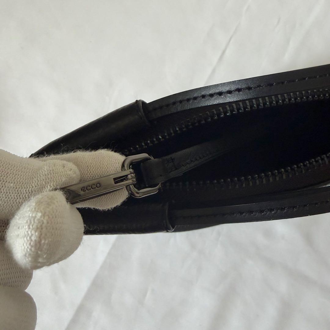 未使用級】ECCO ドクターズバッグS ショルダー 2way レザー ブラック
