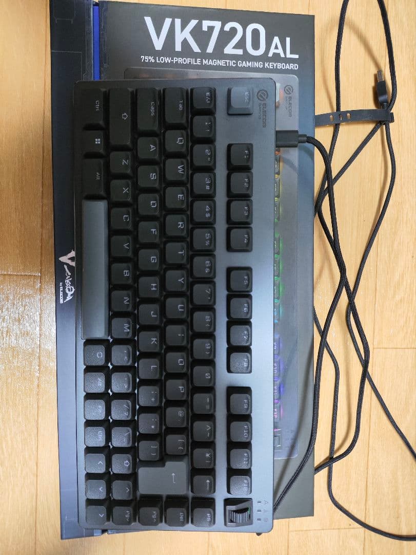 VK720AL 75% ゲーミングキーボード Amazon | エレコム ゲーミングキーボード V custom VK720AL ロープロ