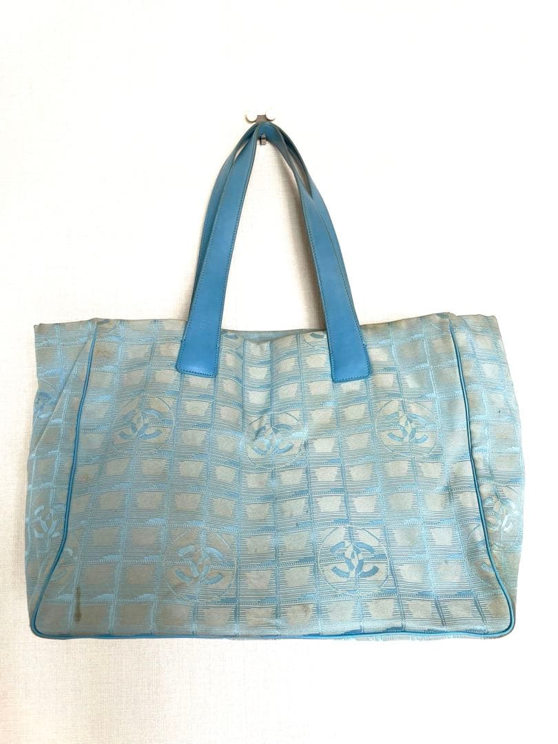 CHANEL シャネル　ニュートラベルライン　トートバッグ　ブルー シャネル CHANEL ニュートラベルライントート PM トートバッグ