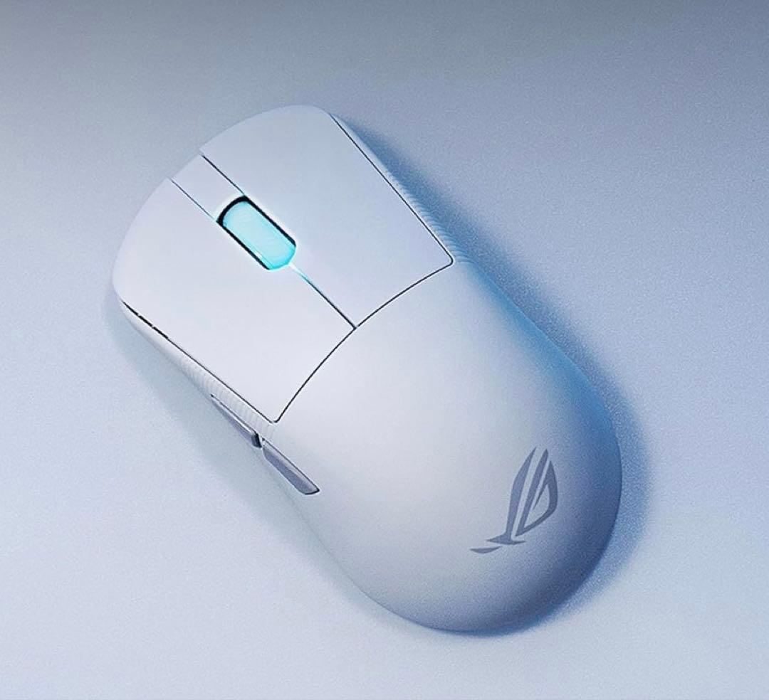 「美品」Rog Harpe Ace mini ROG Harpe Ace Mini | Ultra Lightweight 49g White Gaming Mouse