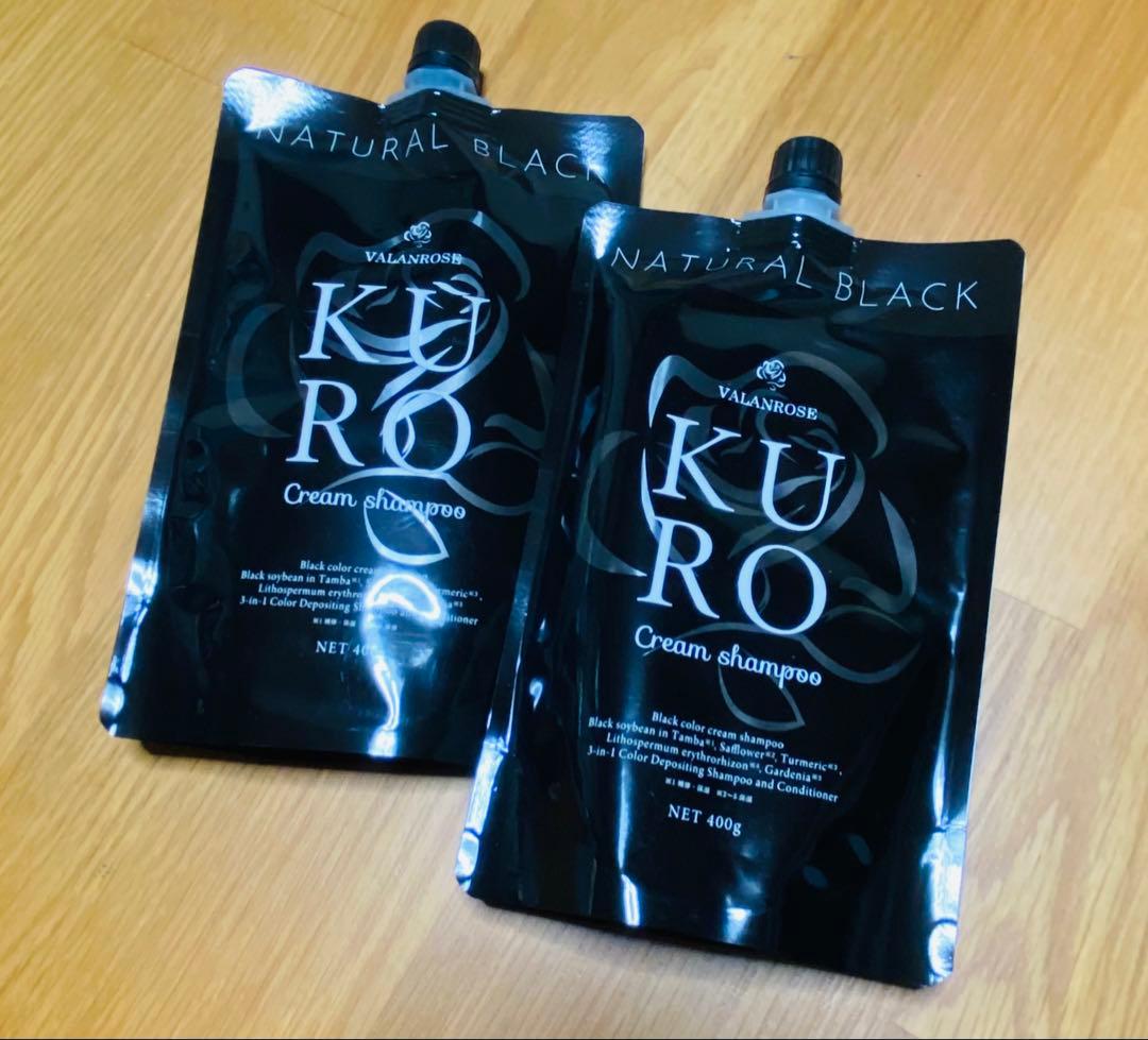 【新品未開封】バランローズKUROクリームシャンプー　ブラック　2個セット バランローズ KURO クリームシャンプー ナチュラルブラック×2個 新品