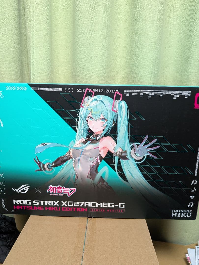 【新品国内】ROG STRIX XG27ACMEG-G HATSUNE MIKU Asus ROG Strix XG27ACMEG-G Hatsune Miku Edition and XG27ACMEG-R