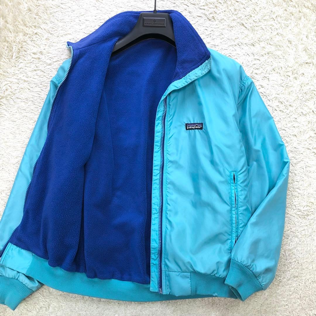 90s USA製 パタゴニア シェルドシンチラ ターコイズ フリース ジャケット パタゴニア アウトドア アメリカ製 シンチラ フリースジャケット 90s