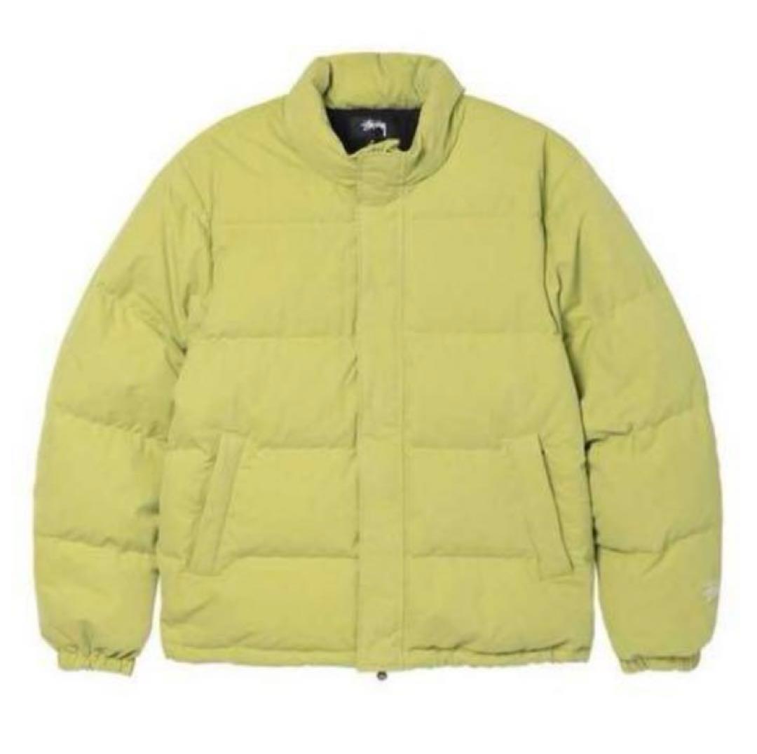 Stussy RIPSTOP DOWN PUFFER JACKET ライム
