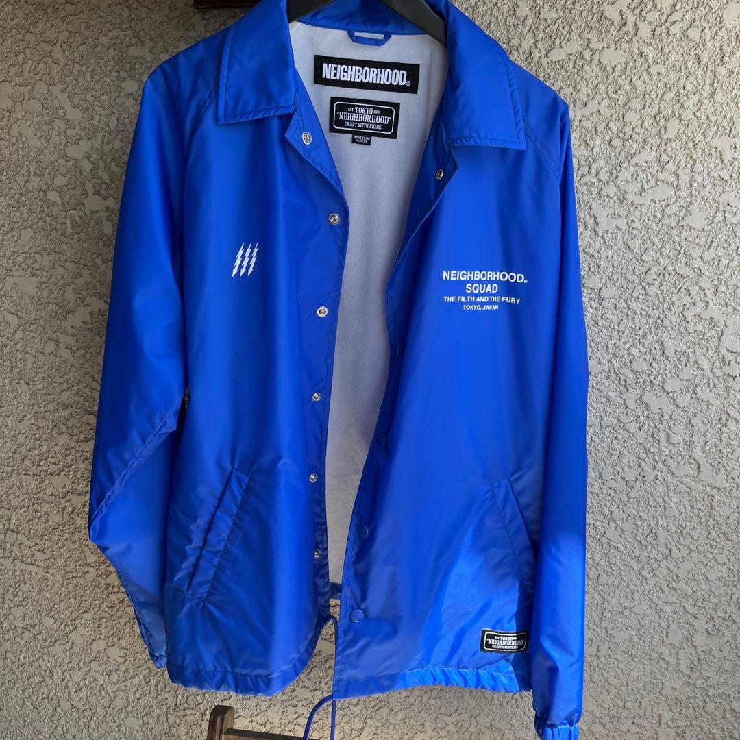 19SS ネイバーフッド コーチジャケット M ブルー 青