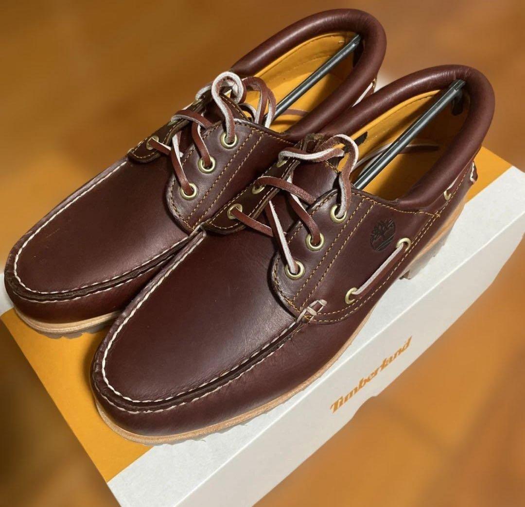 Timberland BURGUNDYデッキシューズ ティンバーランド　ah.h 定番】クラシック ツーアイ ボートシューズ メンズ（モカシン/デッキ