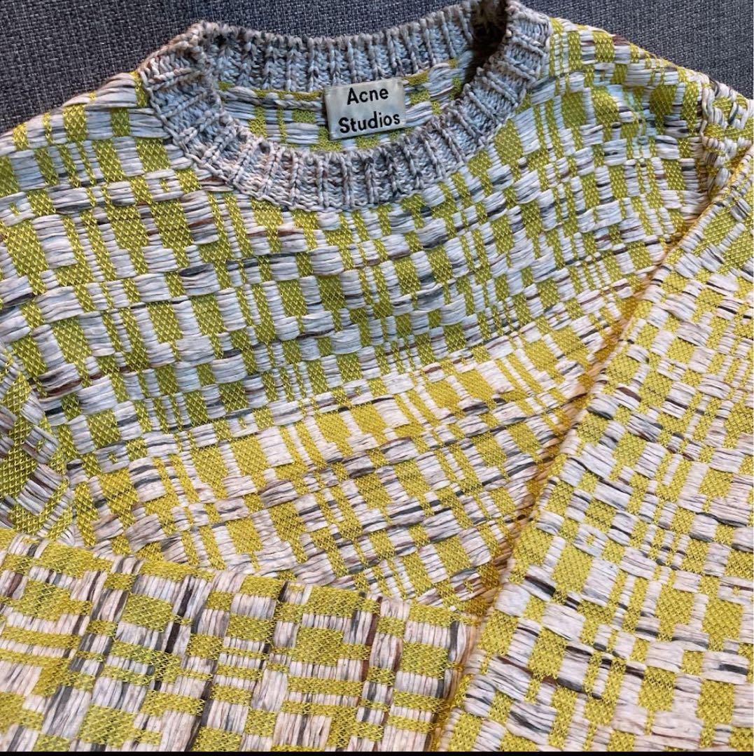 ジ*。様 Acne Studios ニット ACNE STUDIOS Oversized two-tone open-knit sweater | NET-A-PORTER