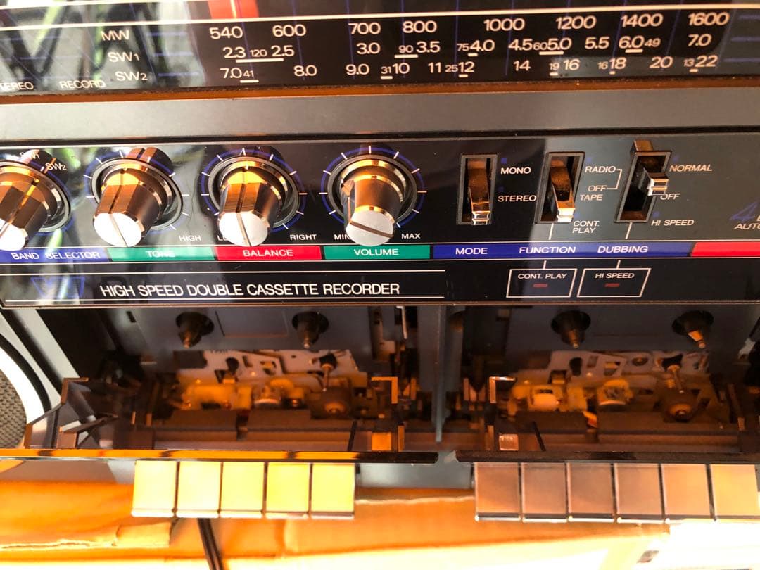 昭和銘機 ラジカセ RISING 4BAND RC-2030ダブルカセット - メルカリ