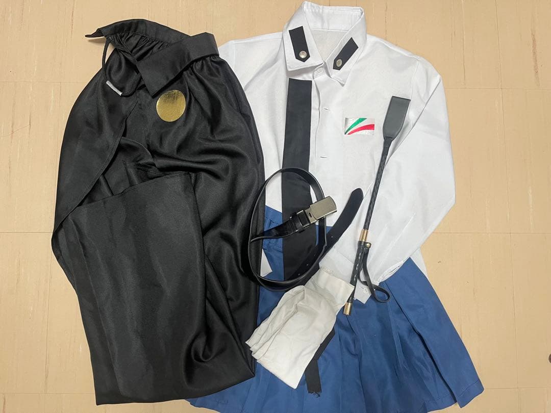 ガルパン アンチョビ制服コスプレ衣装 ウィッグ付き アンツィオ高校 女子制服 スカートセット [ガールズ＆パンツァー 劇場