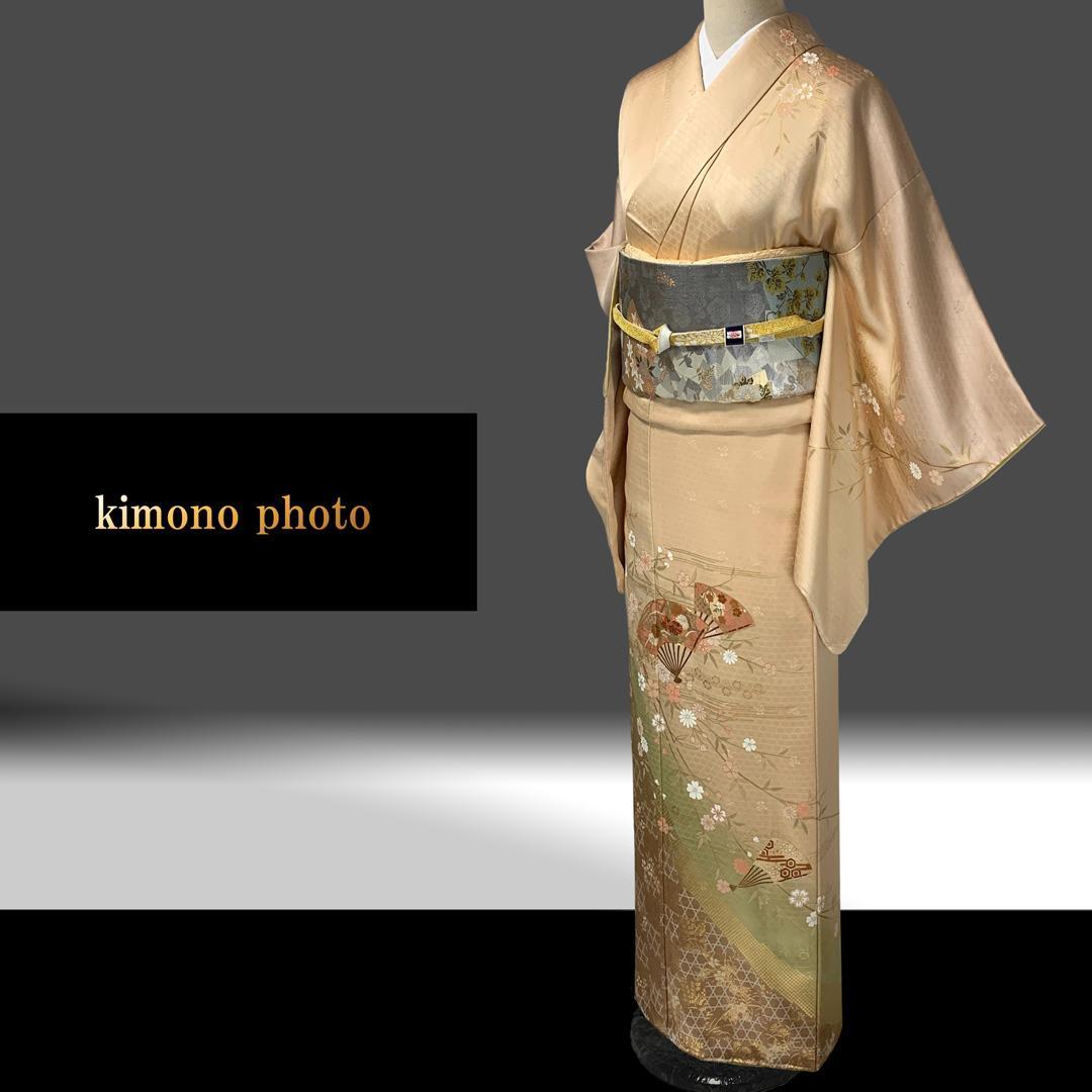 【新品、未使用】正絹【極上逸品】トールサイズ【金彩友禅 手刺繡】訪問着フルセット 新品、未使用】正絹【極上逸品】トールサイズ【 金彩友禅 刺繍】訪問着