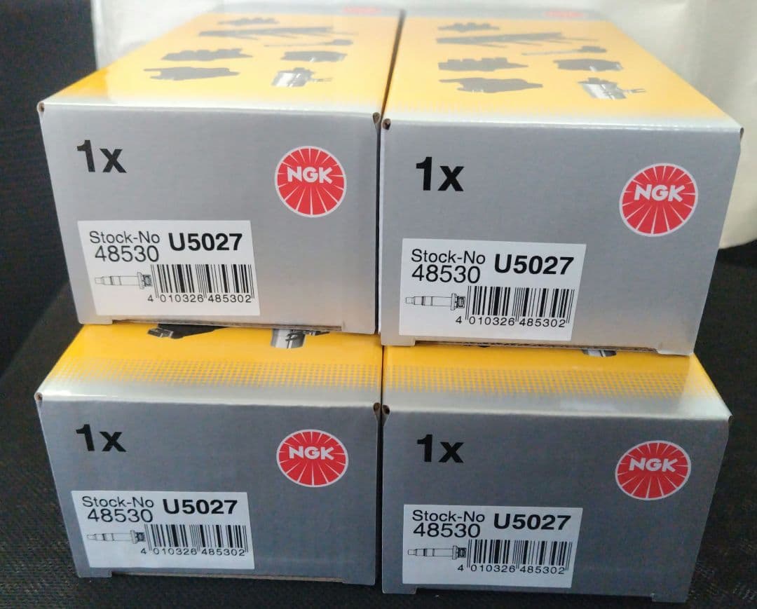 【未使用品】NGK イグニッションコイル U5027 4個セット NGK 在庫品 イグニッションコイル 4本 スイフト ZC32S ZC72S ZD72S