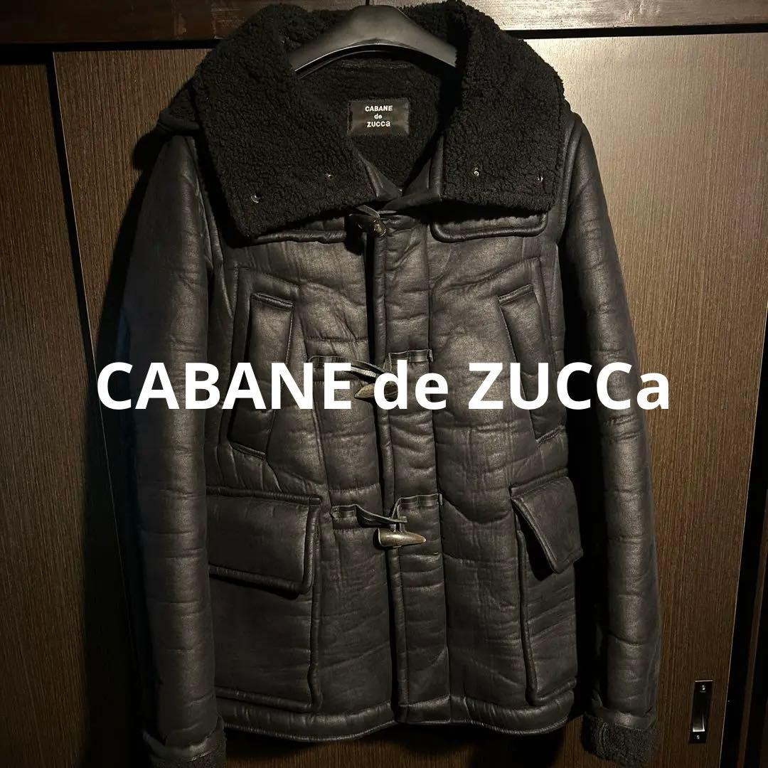 定価7万円✨CABAN de ZUCCa ムートンダッフルコート ブラック M Ree&Mee ダッフルコート コート フェイク ムートン ショート ダッフル