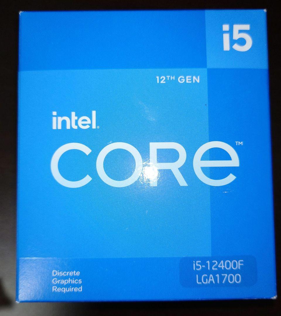 Intel Core i5-12400F 12th Gen 動作確認済み Intel Core i5-12400F | 12th Gen Processor | BX8071512400F