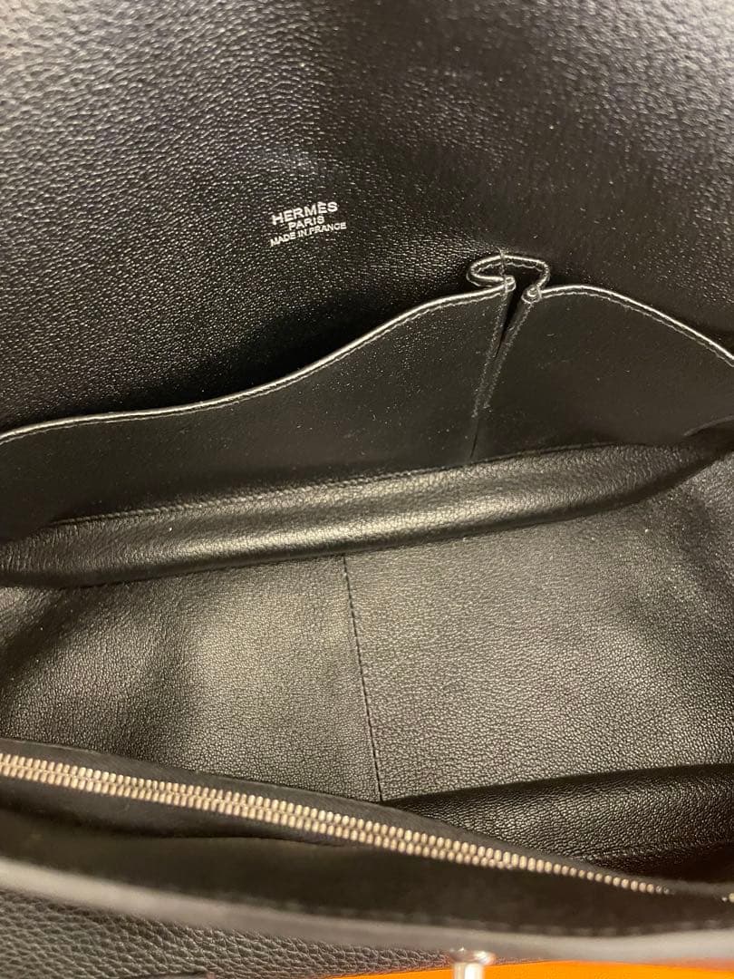 HERMES エルメス□O刻印 ジプシエール37 ショルダーバッグ ブラック