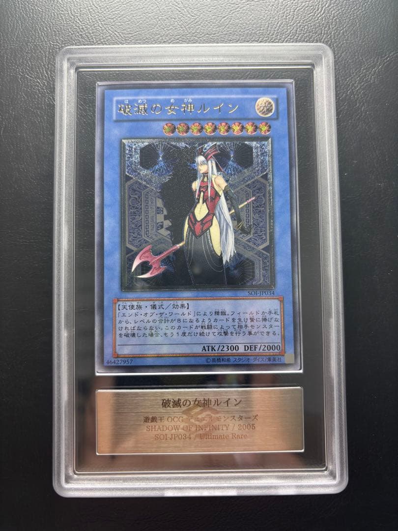 ARS鑑定10 破滅の女神ルイン アルティメットレア レリーフ ARS10 PSA10