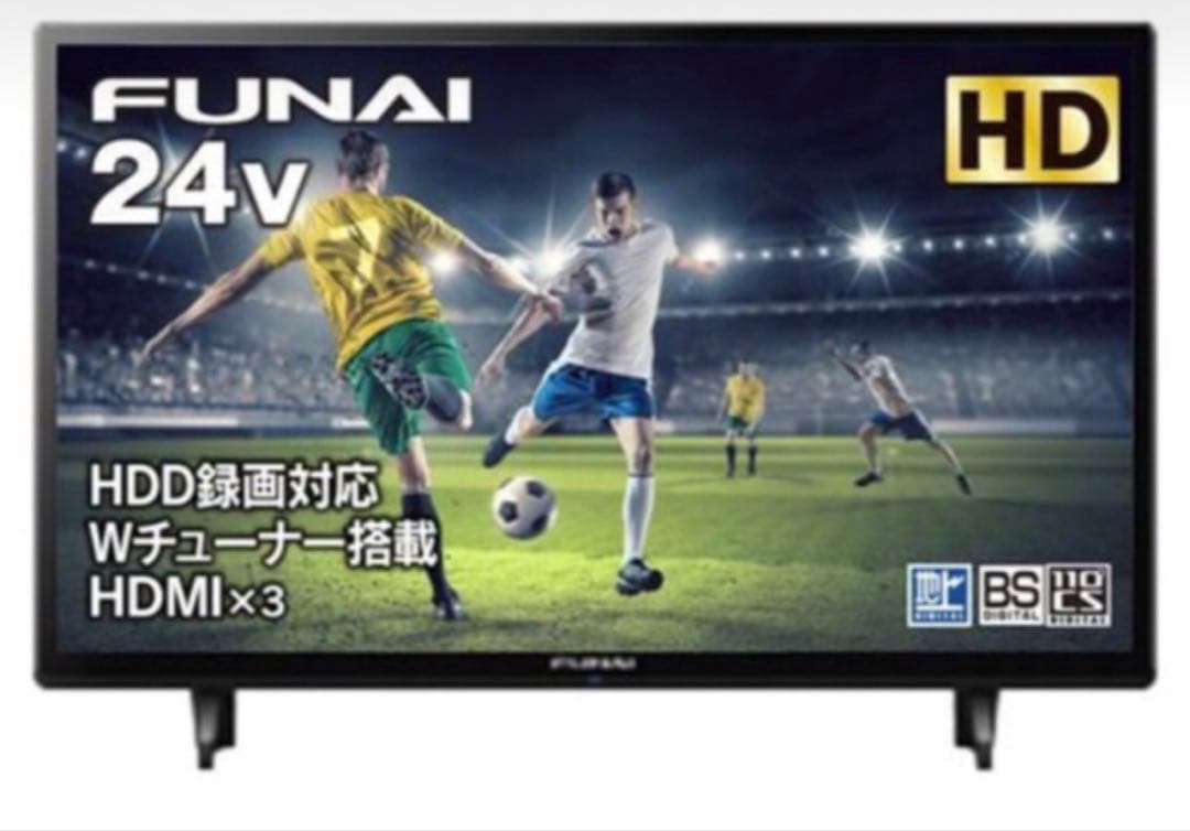 【中古・美品】FL-24H1040 FUNAI 24インチ ハイビジョンテレビ FUNAI - フナイ 24インチ液晶テレビ FL-24H1040の通販 by さち's shop
