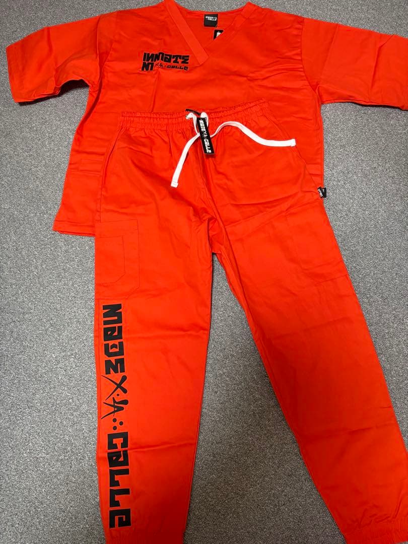 Made x la calleマドレラカジェ　上下セット　チカーノ西海岸 再入荷4月16日15:00～ 【Made x la calle】囚人服セットアップ color
