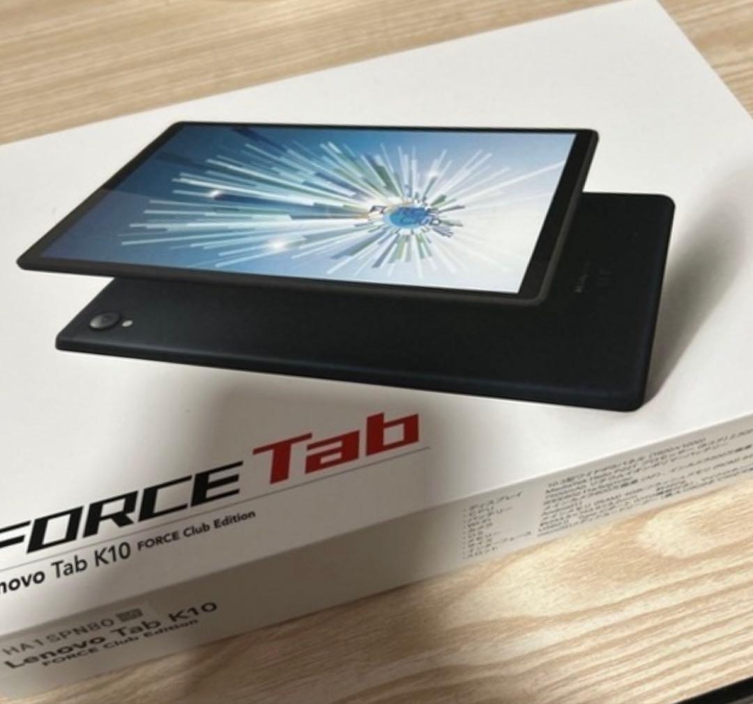 【新品未使用】Lenovo Tab K10（本体カバー付き） Lenovo Tab K10 合成皮革ケース(フタなし) ブラック｜スマホ