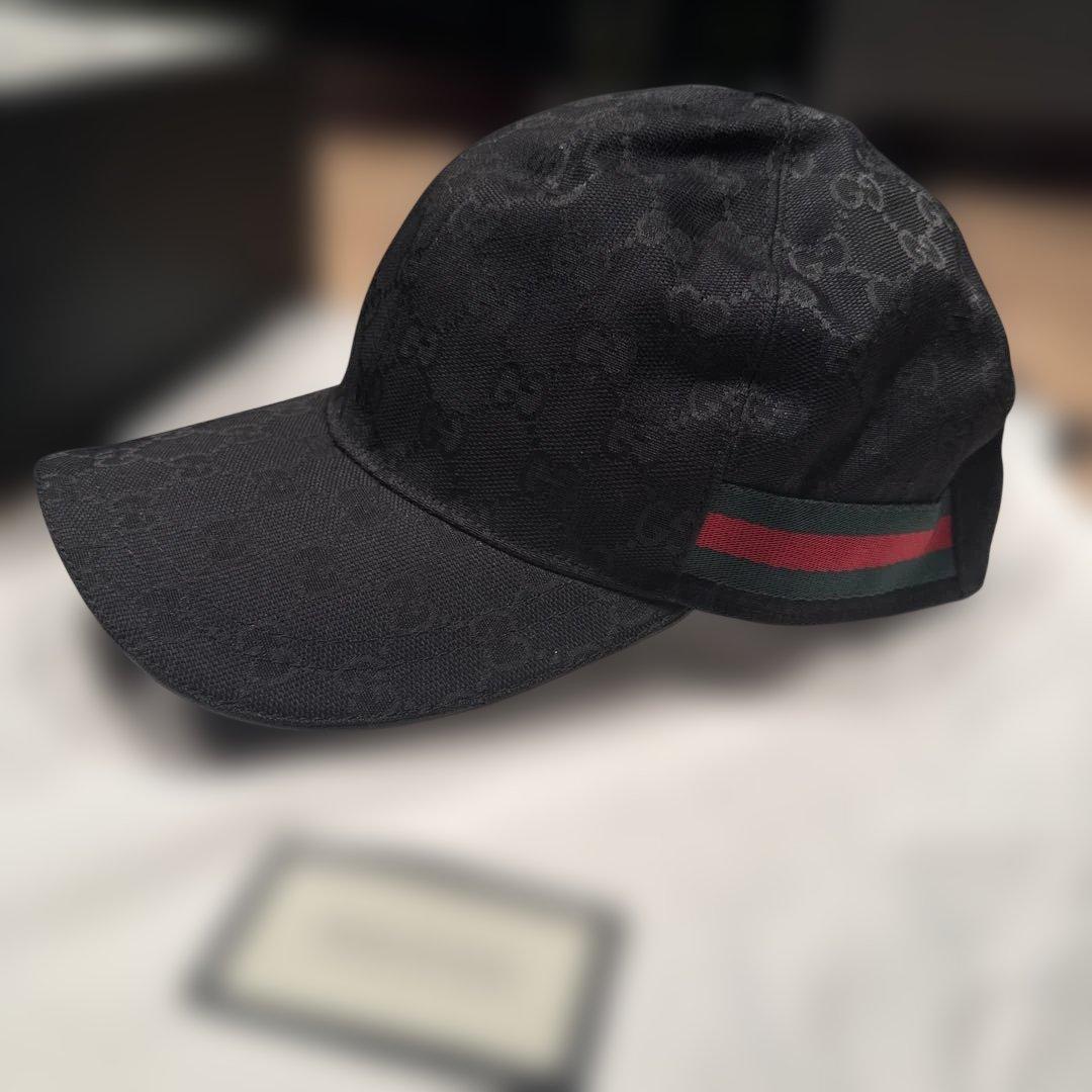 【新品未使用品】GUCCI ベースボールキャップ　ブラック GGキャンバス ベースボールキャップ ・ブラック | GUCCI公式