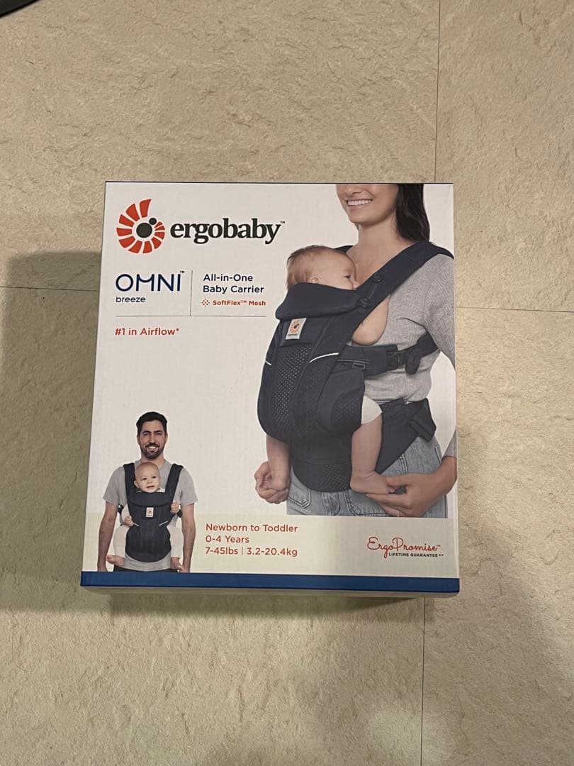 <新品>ergobaby OMNI オールインワン抱っこ紐 エルゴ 抱っこ紐 オムニ 360 クールエア メッシュ ベビーキャリア
