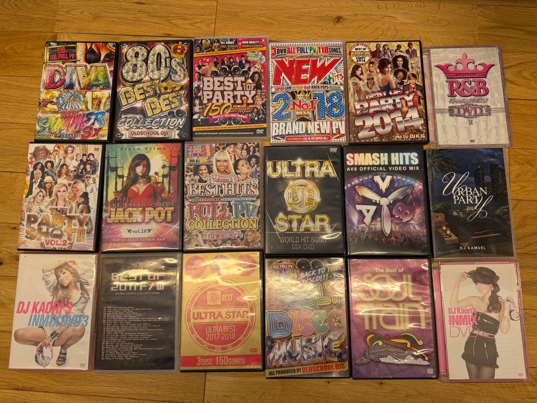 Best of partyなどの洋楽DVDコレクション　まとめ売り18枚セット ☆完全送料無料/洋楽DVD 2枚組☆DJ K.G / RUSH 4 BEST HITS 2014-2015