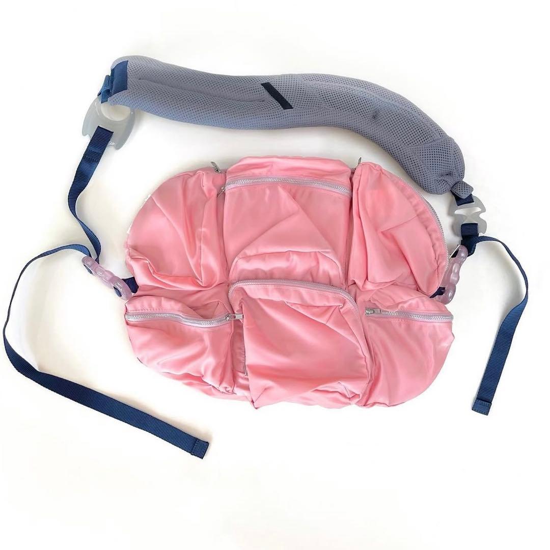 は*可様 ミキオサカベ　シープ限定　ショルダーバッグ SHEEP LIMITED】MIKIOSAKABE 7pockets bag / Cream x Pink x Aurora