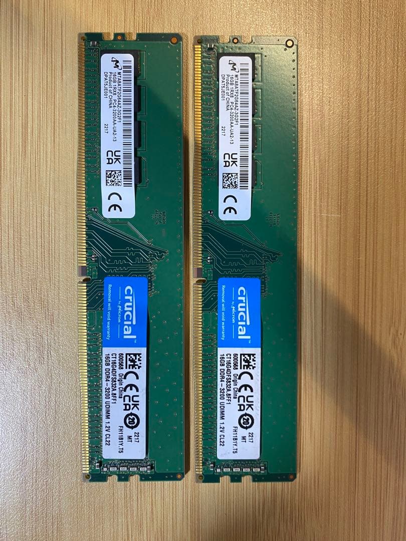 Crucial 32GB DDR4 3200 メモリー 2枚セット DDR4メモリ 32GB(16GB2枚組) [DDR4-2400] Amazon | Crucial