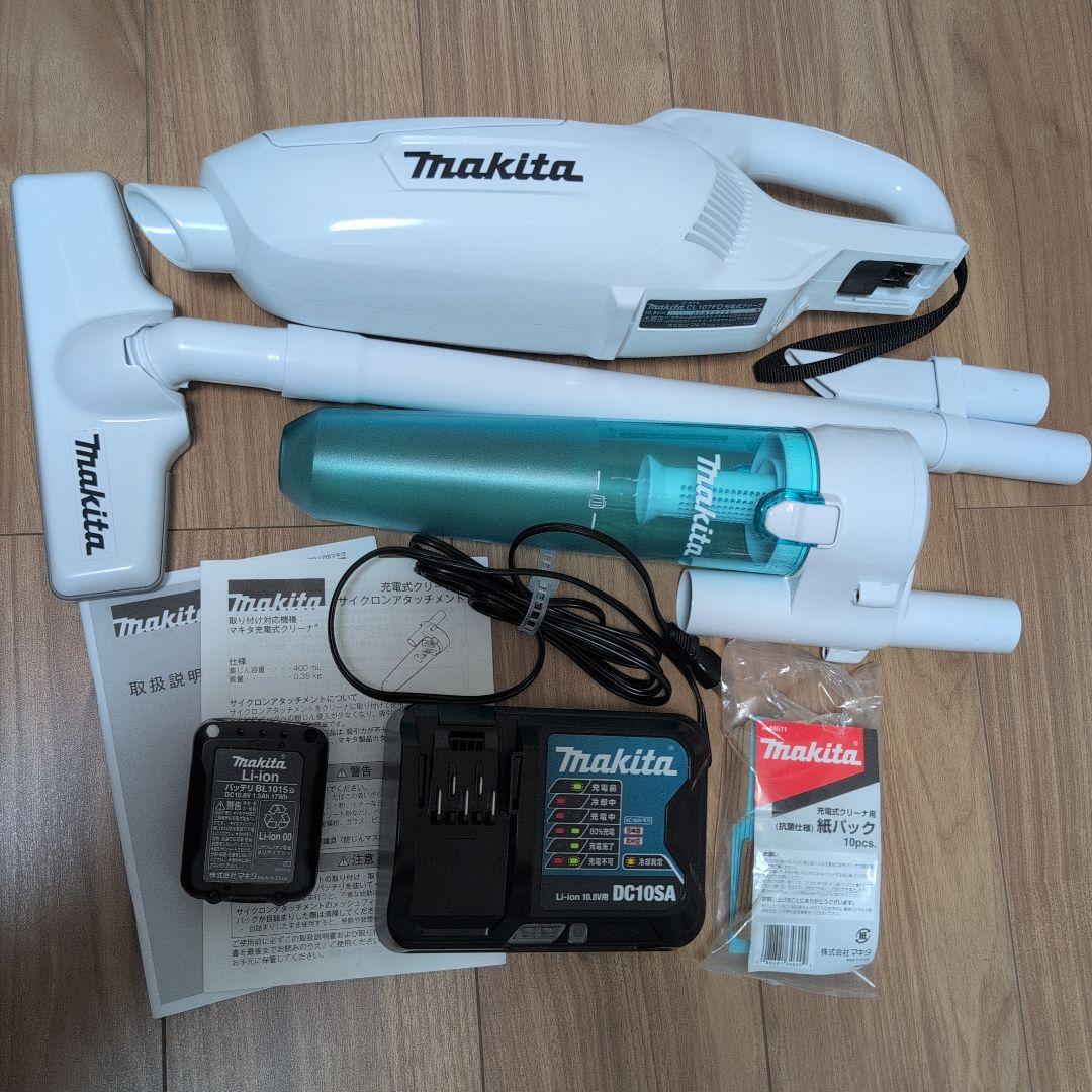 マキタ　コードレス充電式　クリーナー　掃除機　CL107FD マキタ（makita） 当店だけ！バッテリー充電器も1年保証! CL107FDSHW