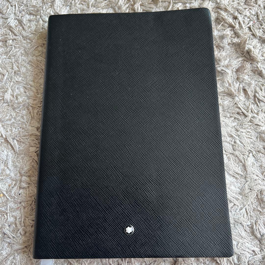 MONTBLANC ブラックレザー ノートブック Medium Notebook Holder in Sartorial Leather - Montblanc® US