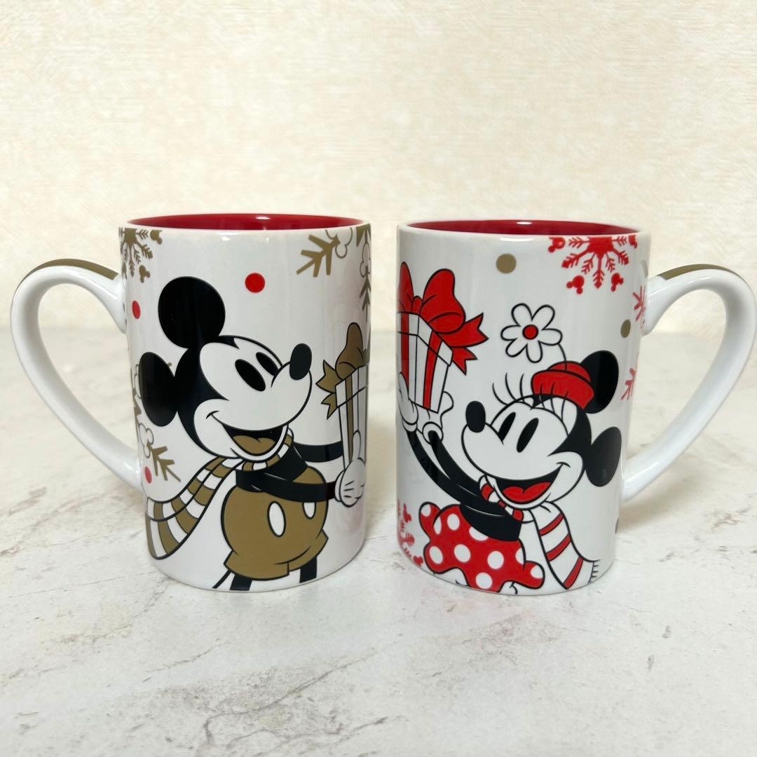 ミッキー・ミニー クリスマスマグカップセット ペア ディズニーストア