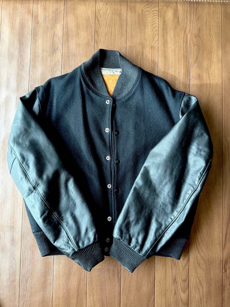 80s90s GoldenBear スタジャン usa製　Ｌサイズ　日本のXL Golden Bear スタジャン USA製 80s 90s ゴールデンベア - メルカリ