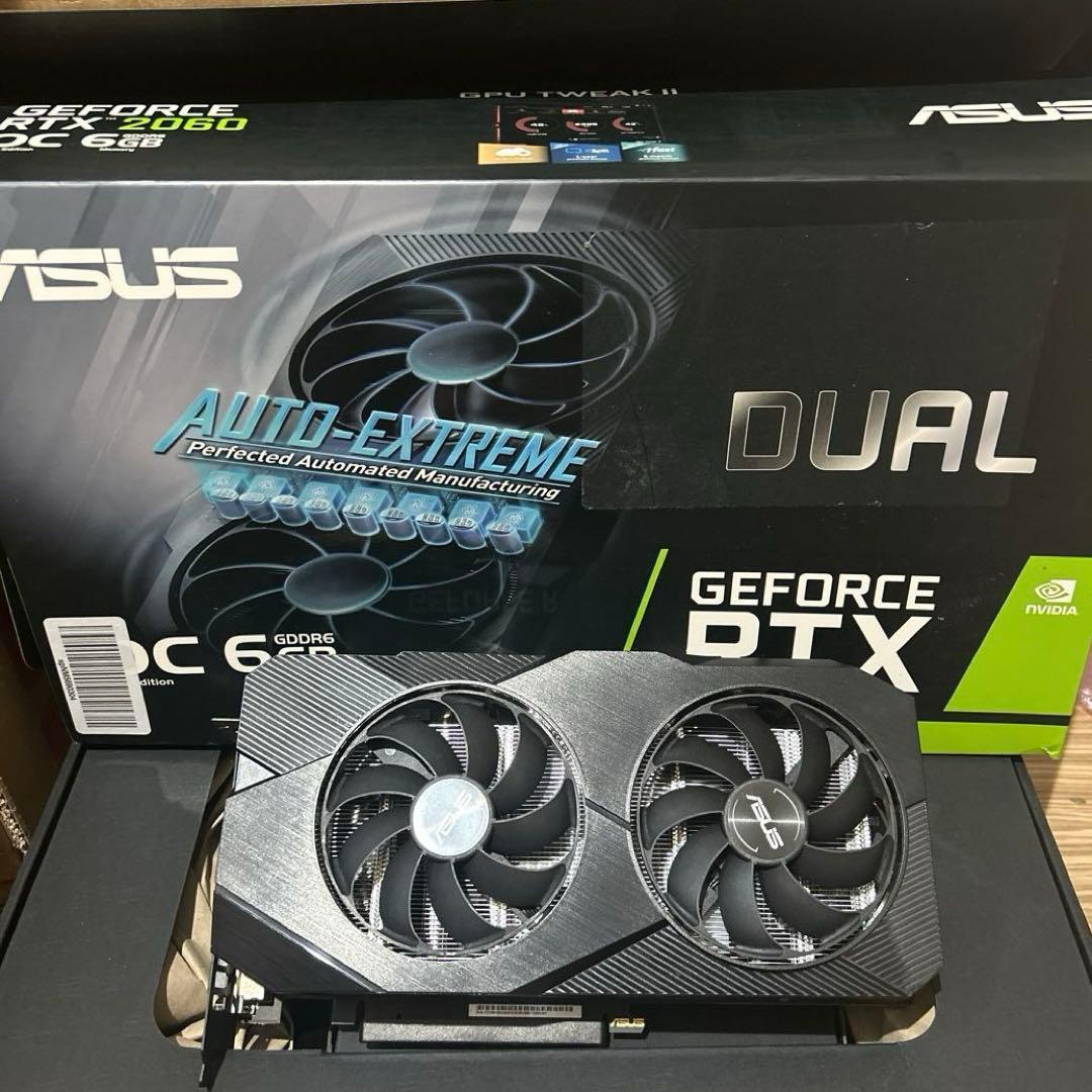 グラフィックボード・グラボ・ビデオカード ASUS GeForce RTX 2060 メモリ12GB版のGeForce RTX 2060がASUSから、デュアルファンクーラー