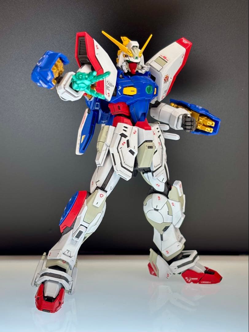 RGシャイニングガンダム全塗装完成品 - メルカリ