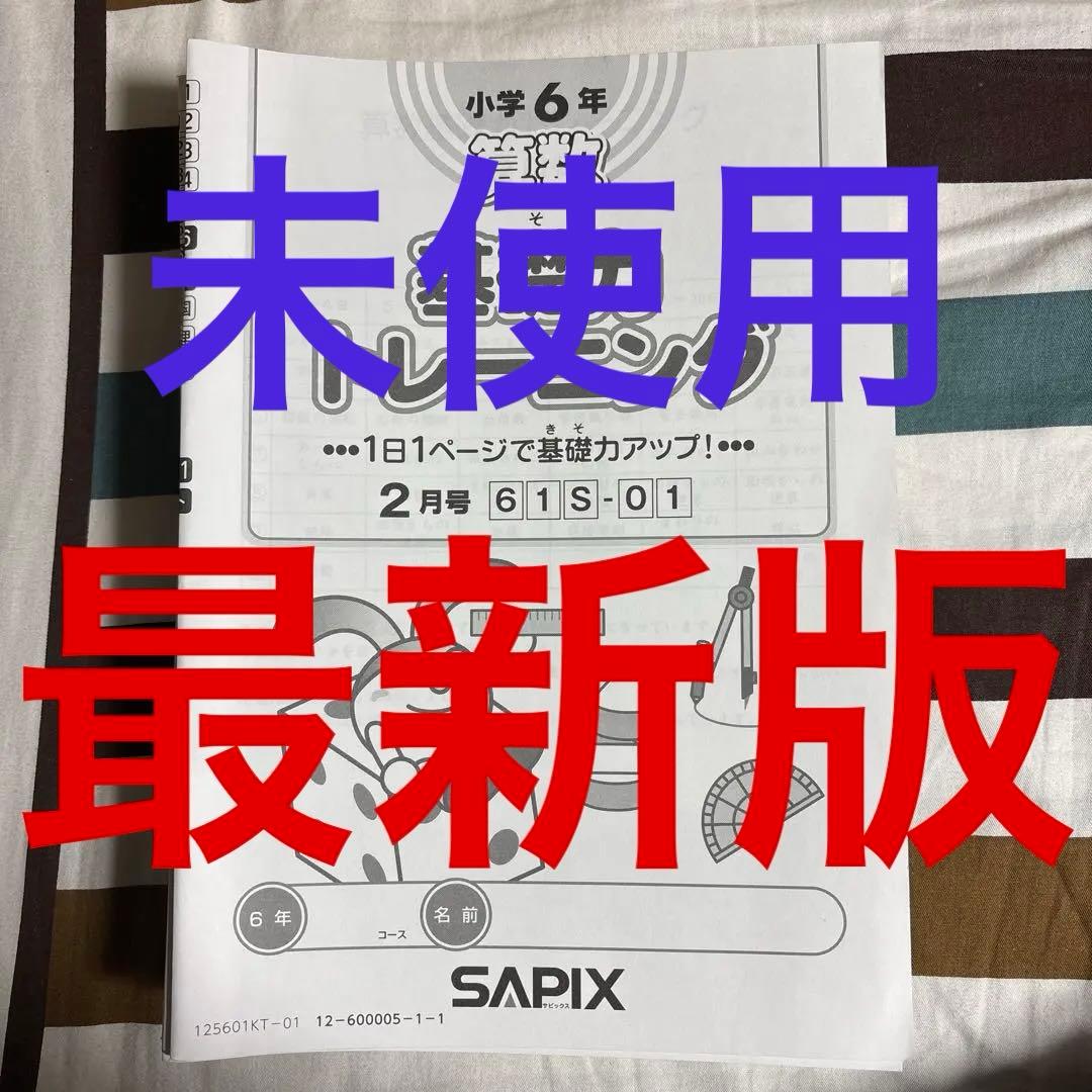 ✳️最新版✳️ サピックス　基礎力トレーニング　6年生　12冊セット SAPIX 小6 算数 基礎力トレーニング 2023年度版 2〜12月/1月号 計12冊