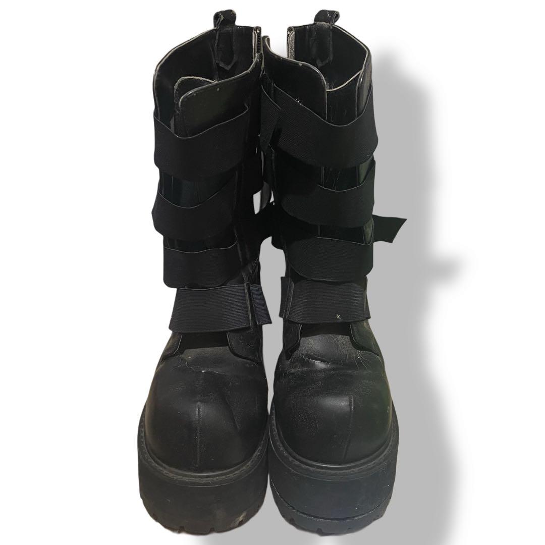 M*︎様 と*や様 90s koji kuga 同型 ベルクロブーツ 久我浩二 1990s Koji Kuga(浩二久我) Platform heel boots Available for
