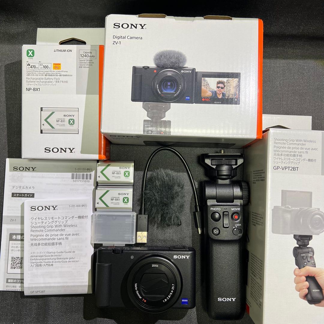 SONY ZV-1G デジタルカメラ グリップ・32GBSDカード付き レンタル - SONY(ソニー) VLOGCAM ZV-1G シューティンググリップキット