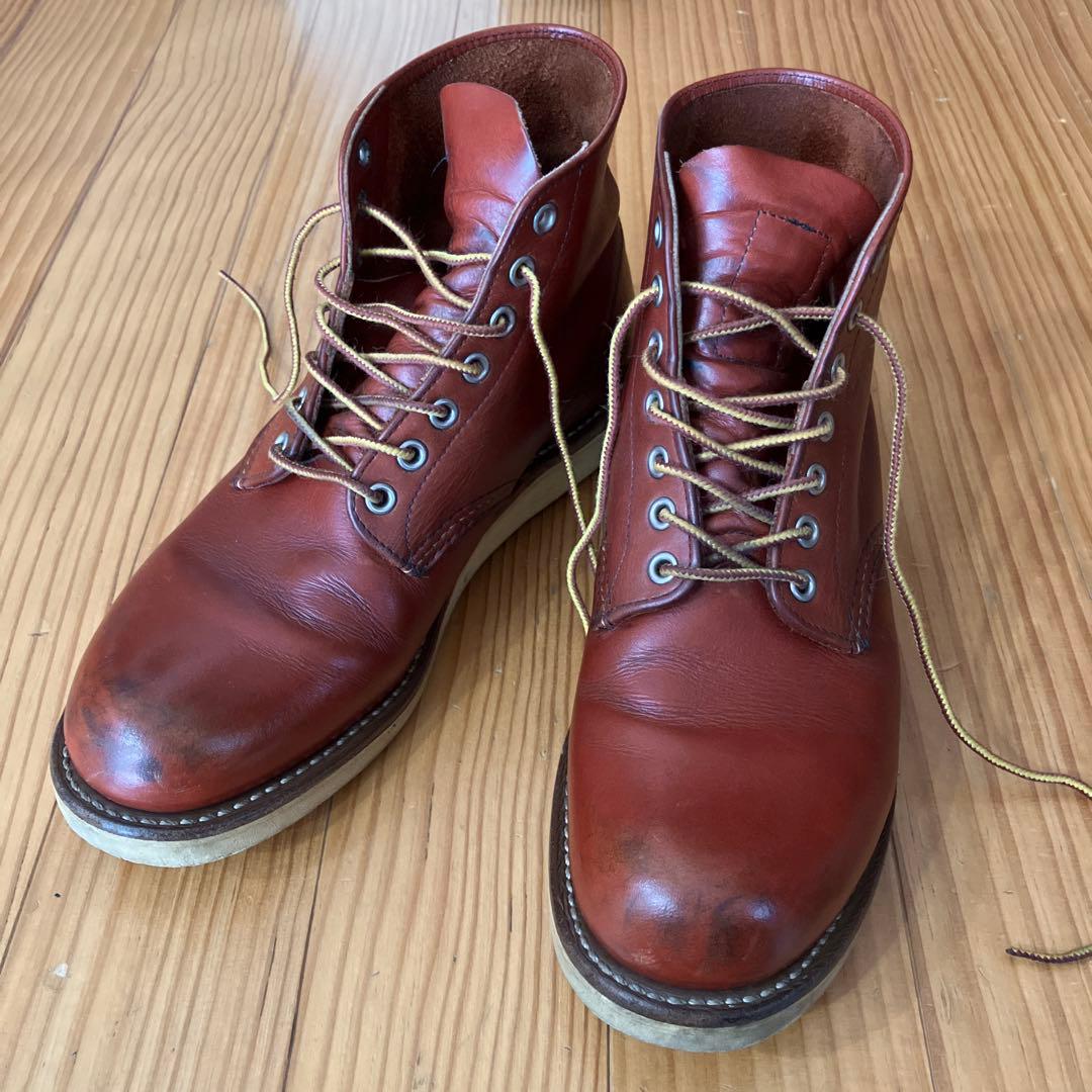 RED WING SHOES 8166 26.5㎝ Redwing roundtoe brown leather boots style 8166 UK 8 US 9 | eBay