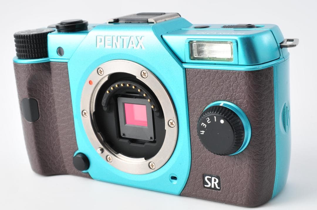 PENTAX ペンタックス Q10 ブルー バッテリー、充電器付 #104 - メルカリ