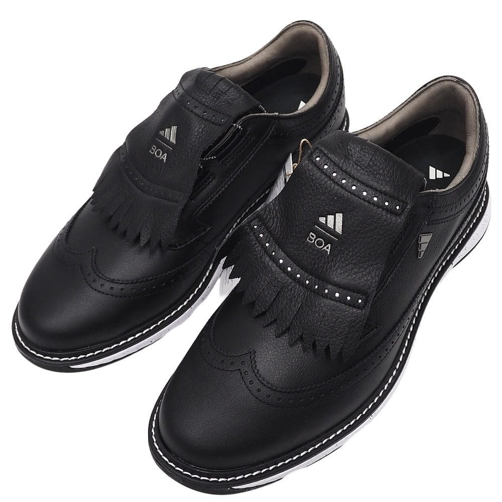 アディダス レザーゴルフシューズ スパクレス 27cmブラック adidas（アディダス） ゴルフシューズ スパイクレス メンズ S2G SL