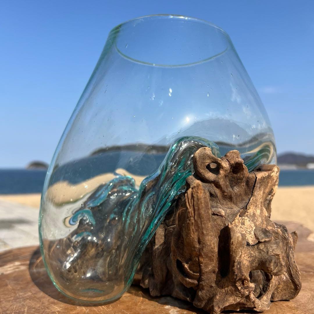 流木ガラスオブジェ大B 花瓶 金魚鉢 ガーデニング テラリウム 水槽 アート作品 楽天市場】選べる 流木ガラスオブジェ XSP 花瓶 アクアリウム