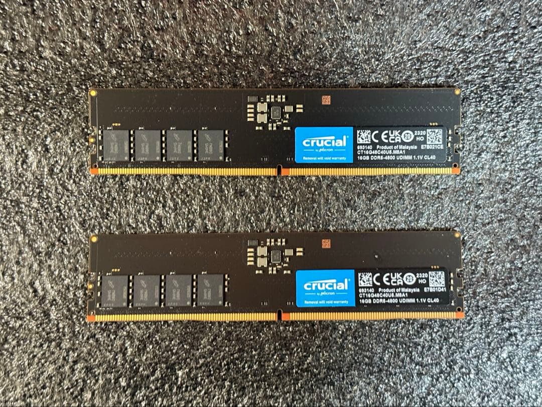 メモリー crucial DDR5 16GB x2 4800MT/s CL40 Crucial 16GB DDR5 RAM, 4800MHz CL40 Laptop Memory, SODIMM 262-Pin